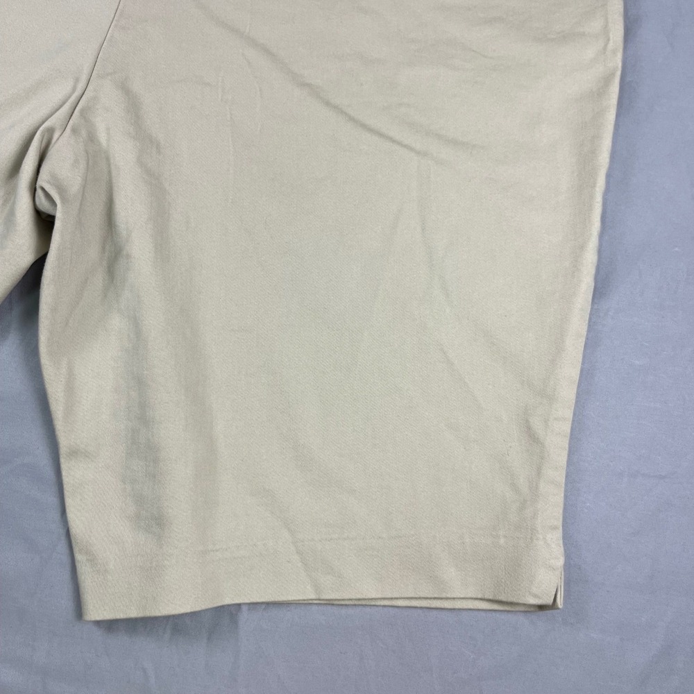 Croft & Barrow Effortless Stretch Bermuda Shorts Womens 18W Khaki Tan Pull On - Picture 8 of 14